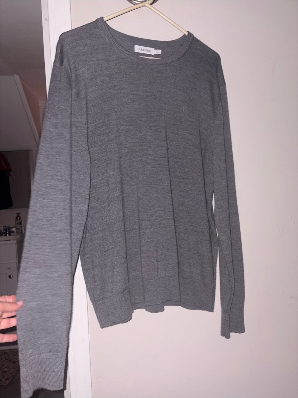 Calvin Klein Heather Gray Crewneck Pullover